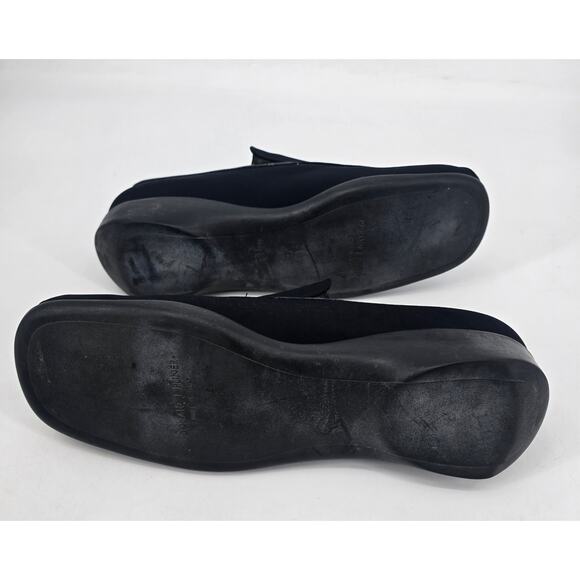Donald J. Pliner Black Stretch Slip-On Loafers 12M Made in Italy Comfort Shoes